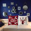 Christmas Printed Linen Pillowcase Cushion Cover Pillowcases for Home Decor Sofa Pillowcase