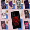 Oni Hannya Demon Mask Case For Oppo A18 A38 A58 A78 A98 A74 A94 A54 A40 A60 A80 A16 A76 A96 A15 A57S A17 A77 Cover