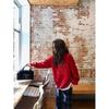 Ladies Cartoon Pattern Solid Color Hoodie Korean Letter Decorated Round Neck Hoodies Winter Loose Versatile Woman Top