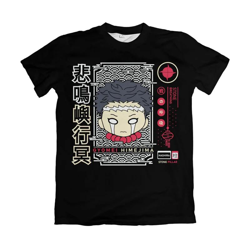 Demon Slayer QVersion Cotton TShirt for Adults and Children Nine Hashira Main Characters Anime Short Sleeve