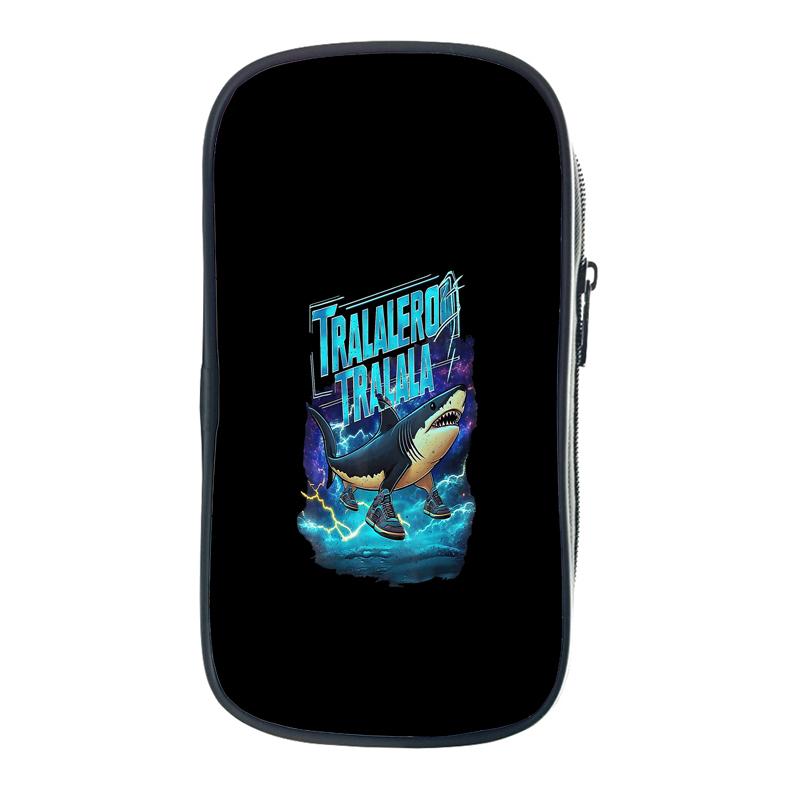 Tung Tung Tung Sahur Pencil Case Italian Brainrot Kids Pencil Bag Nylon Bombardiro Crocodilo Children School Supplies Stationery