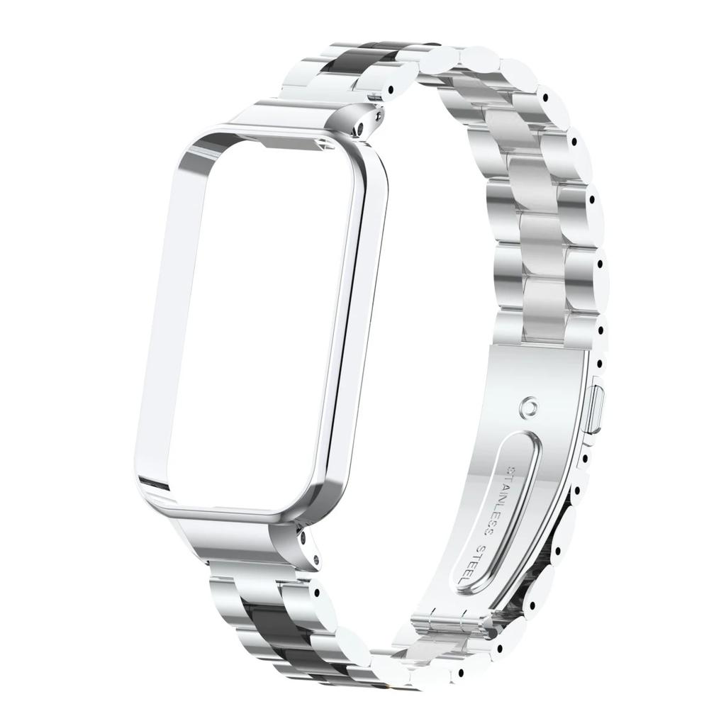 Strap for Xiaomi Mi Band 8 Active Bracelet for Redmi Smart Band 2 Stainless Steel Metal Watchband Mi Band 8 Active
