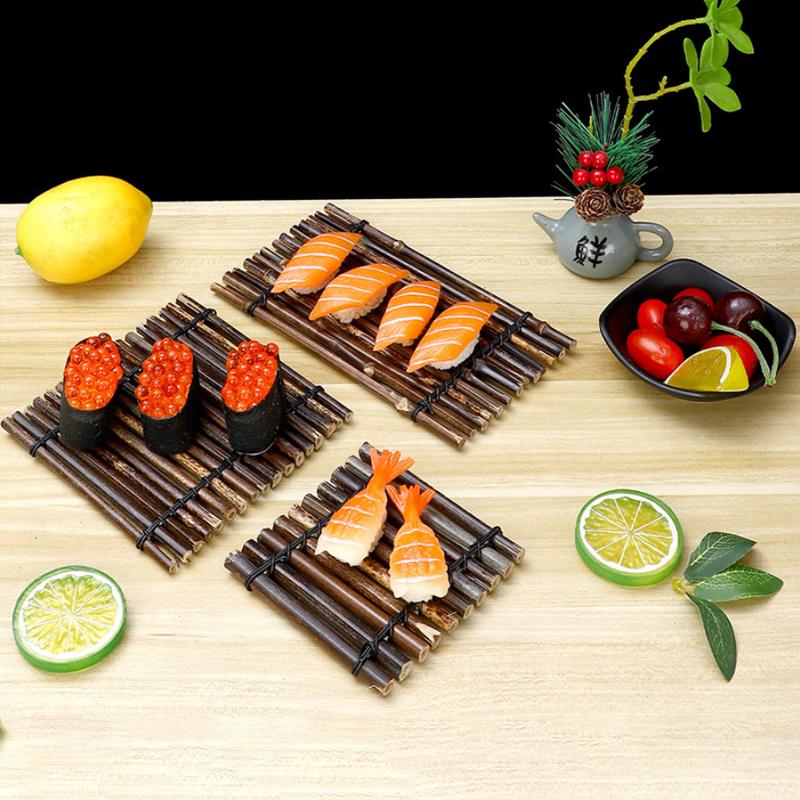 Vintage Bambus Sushi Schale Bambuszaun Platte Japanischer Koreanischer Stil Sashimi Küche Sushi Boote Kreative Präsentation Servierplatte