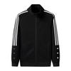 Strickjacke, Reißverschluss-Sweatshirt, Stehkragen für Herren und Damen, Lockere Sport- und Freizeitjacke mit drei Riegeln