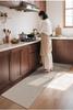 Non-Slip Waterproof Kitchen Floor Mat with Oil & Water Absorption, Stain Resistant, Long Strip Design