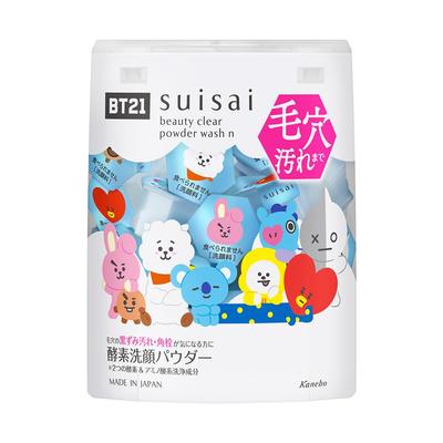 Design 2nd Suisai Suisai Beauty Clear Powder Wash N BT2 Enzyme Facial Cleansing Facial Cleansing Powder Single Item X 32 Pieces [BT21 Edition]