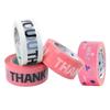 Cute Colorful Packaging Tape High Strength High Viscosity Decorative Tape OPP Material Thank You Tape Letter Print