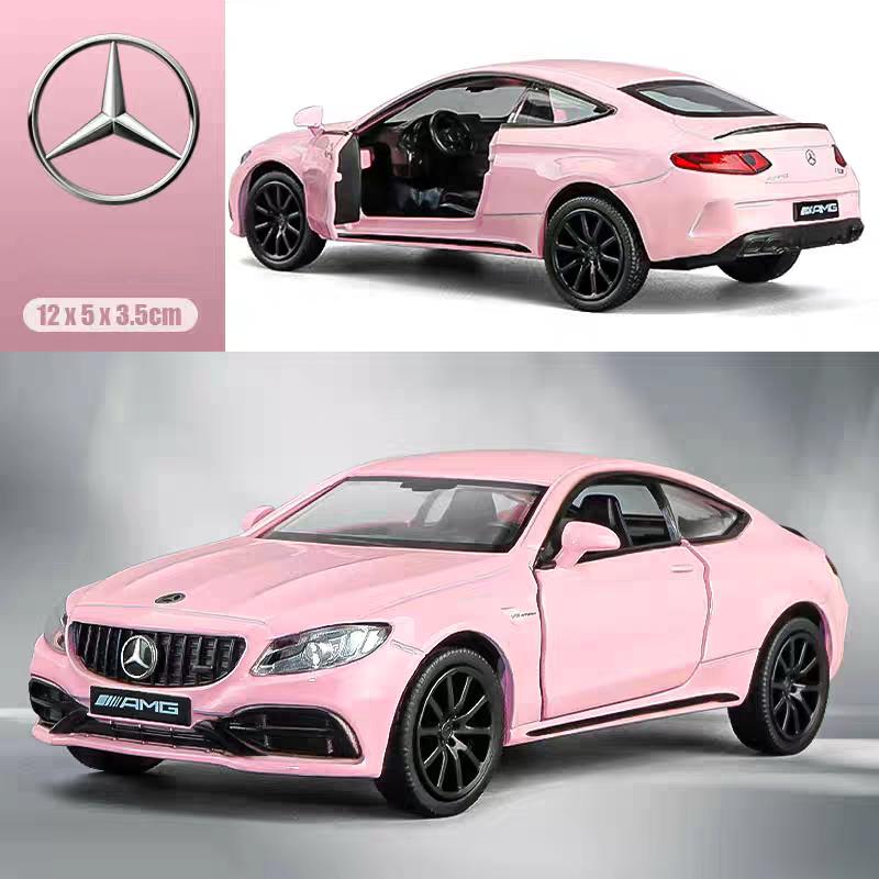 Mercedes Benz C63s AMG Coupe 5 Inch Metal Car Simulation Diecast & Toy Vehicle RMZ City 1:36 Alloy Model Gifts For Children