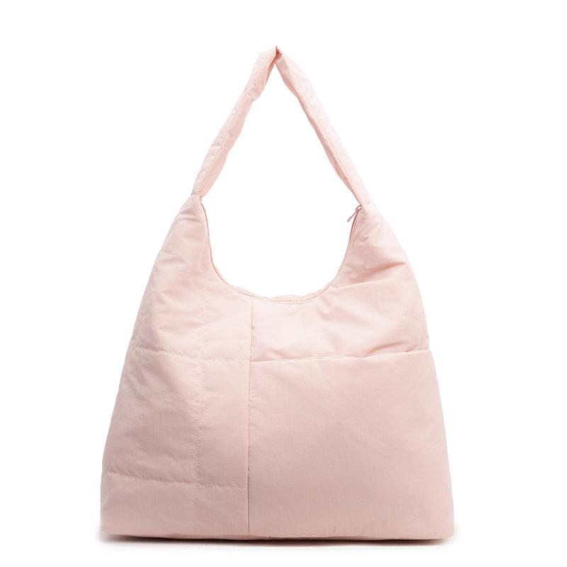 Large capacity lightweight underarm shoulder bag 2025 new cloth simple handbag literary and versatile student tote bag