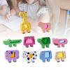 Animal Stacking Blocks Building Game for 1 2 3 4 Year Eye Coordination Educational Color