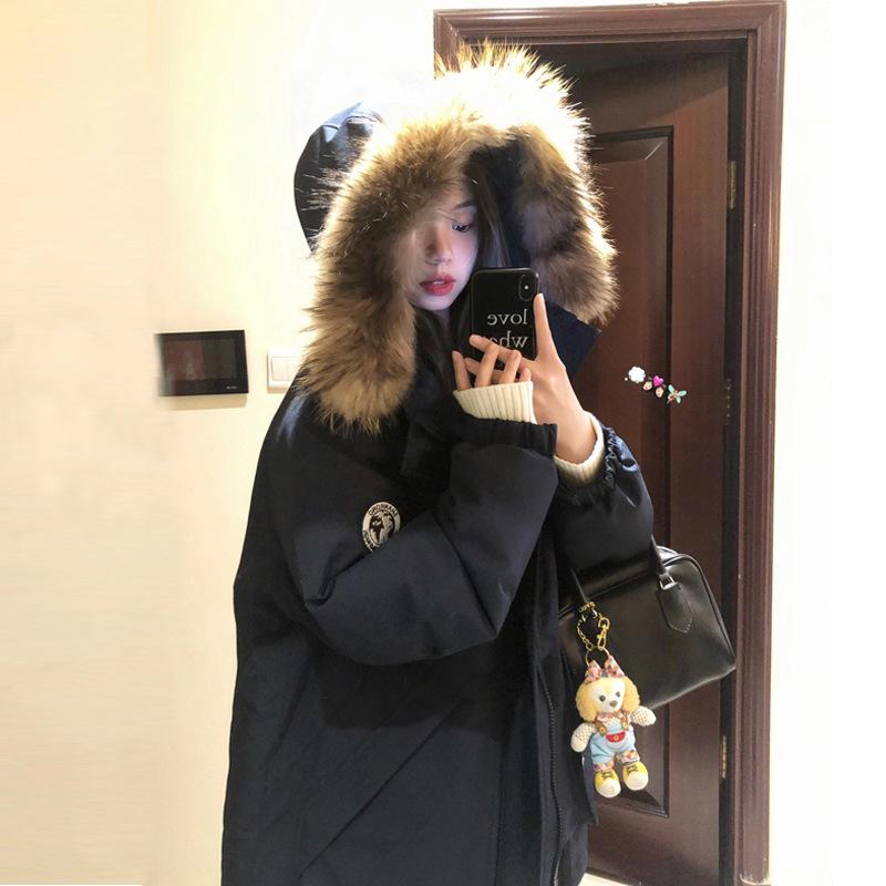 

2025 Women s Retro Winter Parka: Korean Style Down Cotton Coat & Petite Cotton-Padded Jacket Large