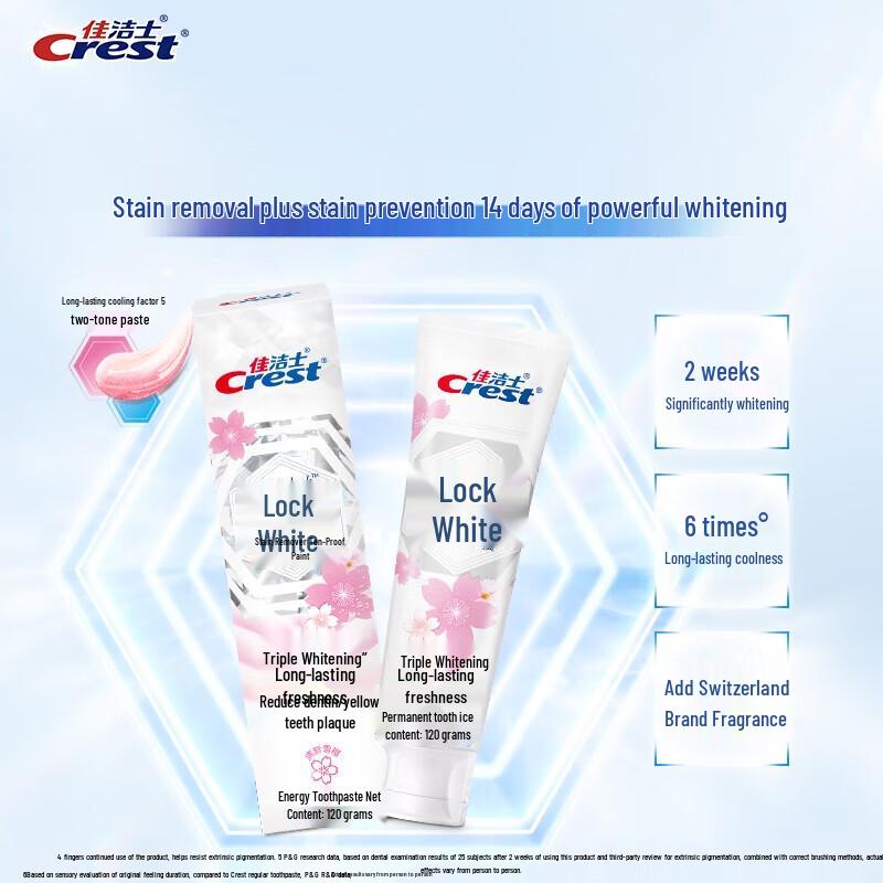 Crest 3D White Peach Whitening Toothpaste Bundle