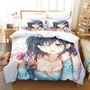 Comfortable Anime Print Duvet Cover Set With Duvet Cover And Pillowcases Single Twin Full Queen King Sizes For Adults And Kids