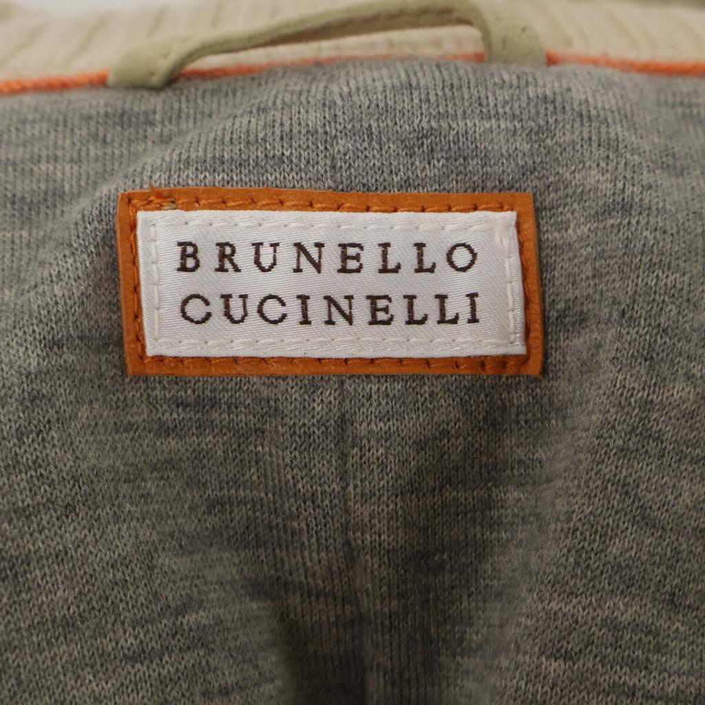 Brunello Cucinelli Suede Lining, Cashmere Zip-up Jacket XS beigeUsed