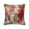 Singer Sabrina Carpenter Square Pillow Cases Pop Music Cushion Cover Vintage Zippered Decor Pillowcase For Home 45*45Cm