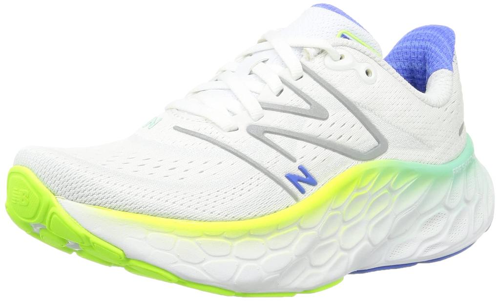 New Balance Fresh Foam X More V4 Running WT4 Size Cm Women's Shoes, (White/Green), 22.5 (D)