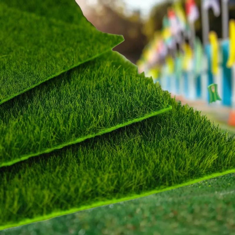 15/30cm Square Grass Mat 3mm 5mm 8mm Thick Artificial Lawn Carpet For DIY Project Model Scene Railway Layout Accessories