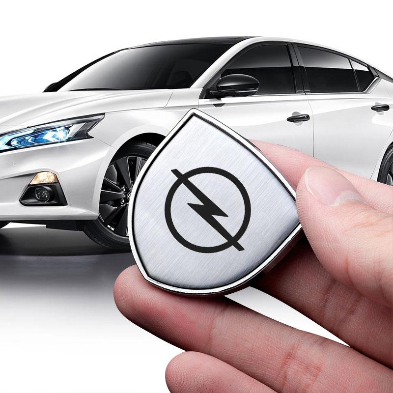 1Pcs 3D Metal Auto Door Shield Emblem Car Body Badge Sticker Styling For Opel Astra H G Corsa Insignia Astra Antara Meriva Zafira Interior