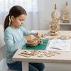 Wooden Material 3D Puzzle Graffitiable Music Box For Kids Wooden Cello Model  For Adults