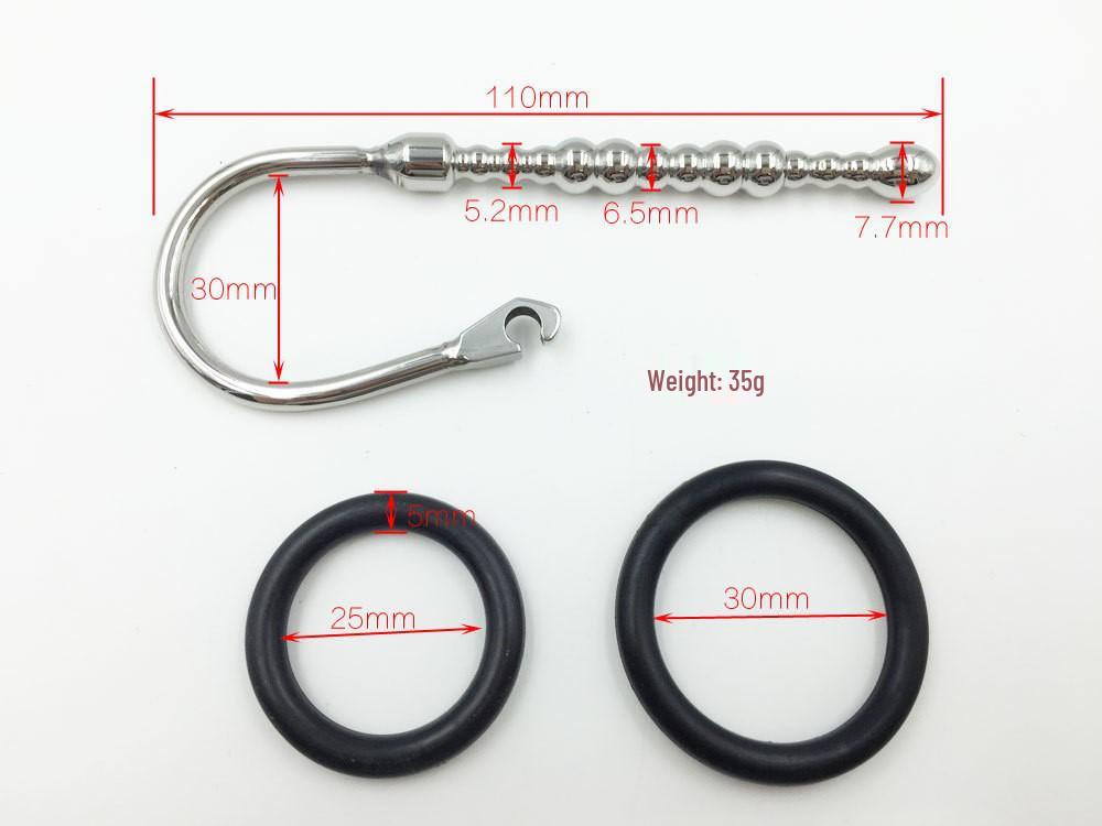 Men's Metal Urethral Glans Insert Dilator - Erotic Toy for Outdoor Wear