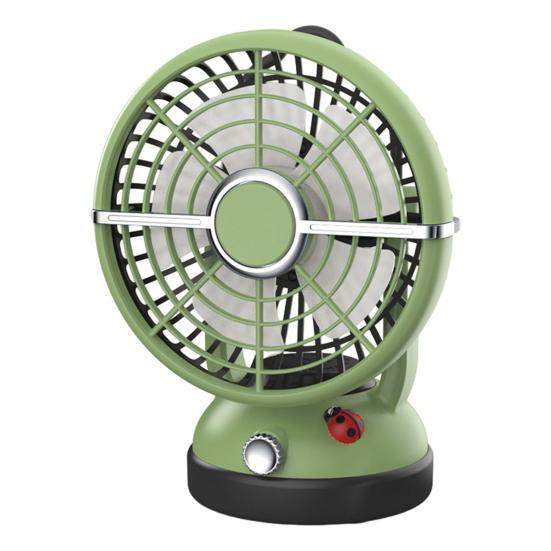 Portable Camping Fan 1200mAh Rechargeable Fan with Hanging Hook Small Ceiling Fan for Tent RV Bed Car
