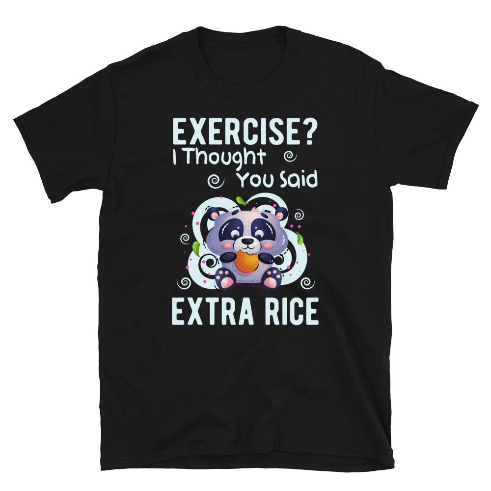 Exercise Extra Rice Panda Bear Cute Panda Bear Classic Gift L