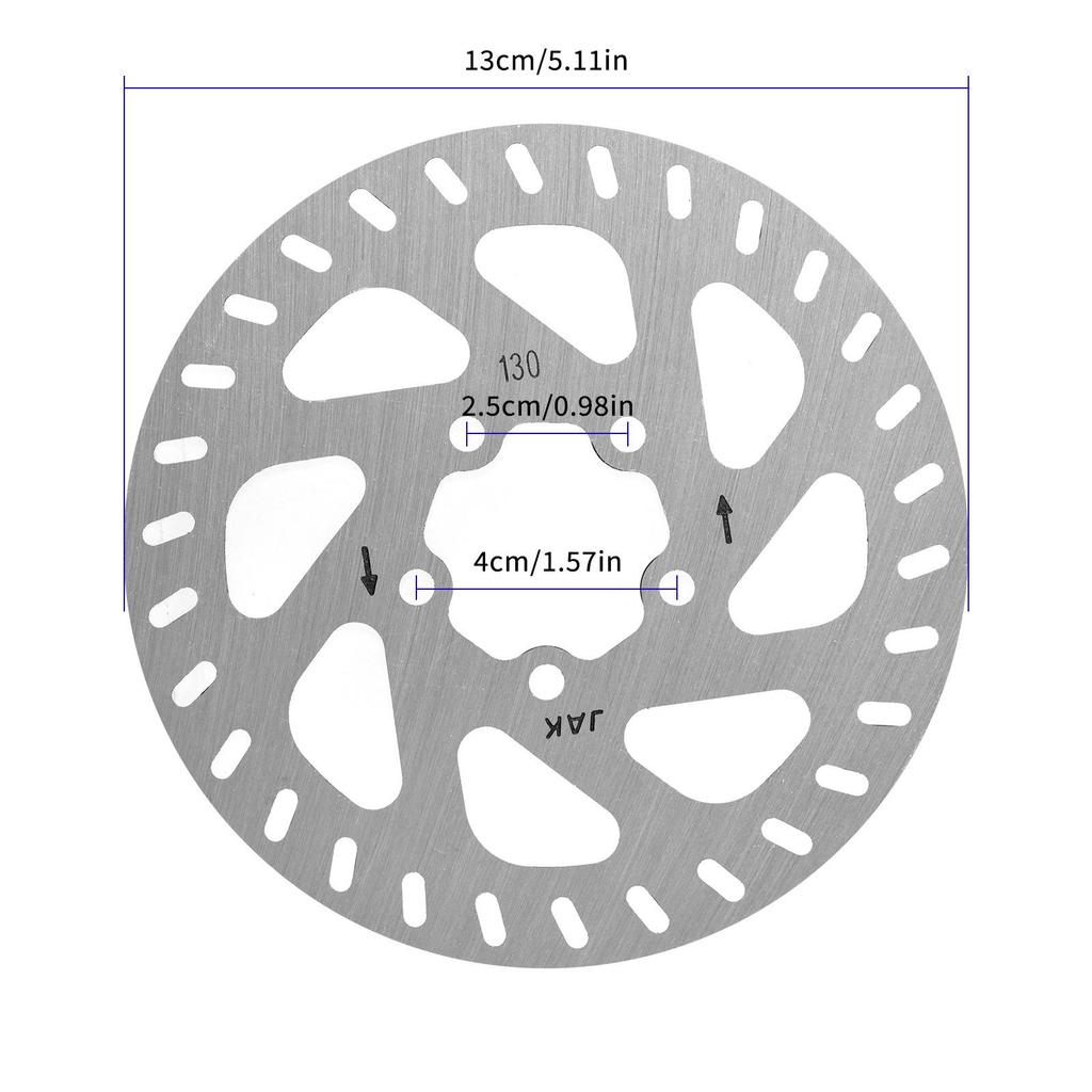 130mm 5-Hole Disc Brake Rotor & Screws for Xiaomi Electric Scooter 4 Pro