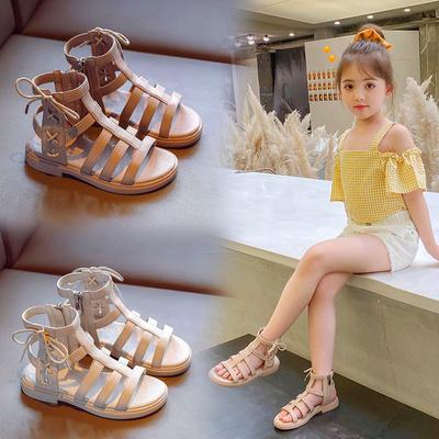 Römische Sandalen für Kinder, modische Mädchenschuhe, koreanischer Stil, Mädchen-Prinzessin-Schuhe