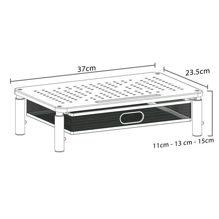 Support pour moniteur - maclean - mc-947 - 13-32 pouces - hauteur réglable 11-15 cm - noir