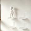 Adjustable Stand for Small Statues Doll Floating Display Stand, Clear Acrylic Action Figures Wall Shelf Anime Shelf, Sturdy Desktop