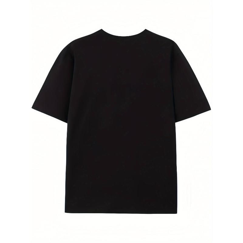 European sizes Creative Hand-Drawn T-Shirts for And , Loose-Fitting Short Sleeves with Trendy Cartoon Designs, Perfect for Casual Wear