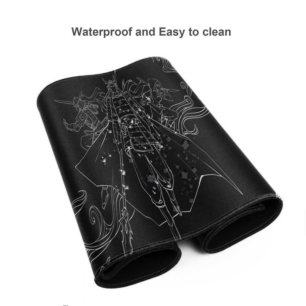 HYBXAXC Kurosun The Big Three Large Mouse Pad Samurai Gaming Mousepad Gamer Desktop Decoration Office Non-Slip Mat Keyboard Mat