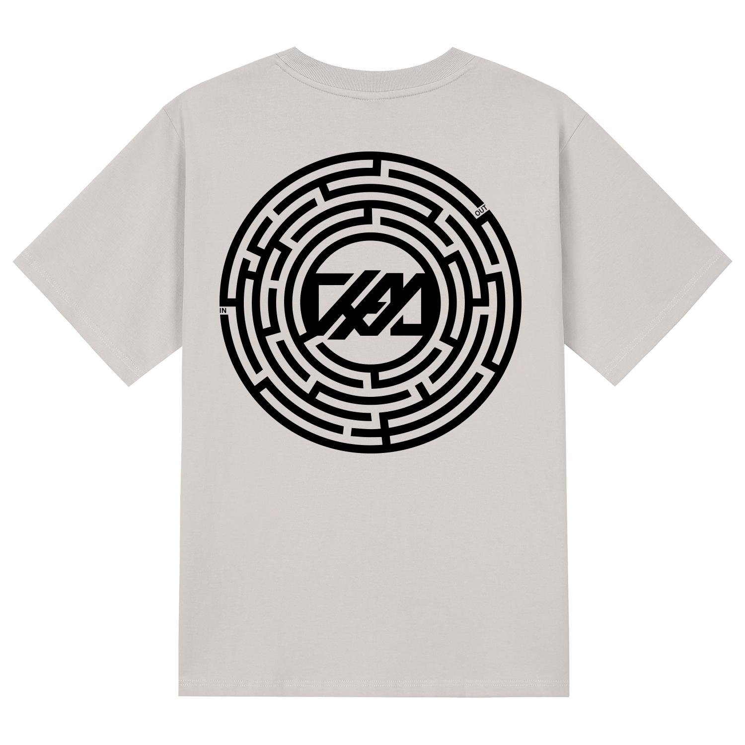 Khan 6312 Ktc0080 Khan Circle Short Sleeve T-Shirt - Beige Beige/L