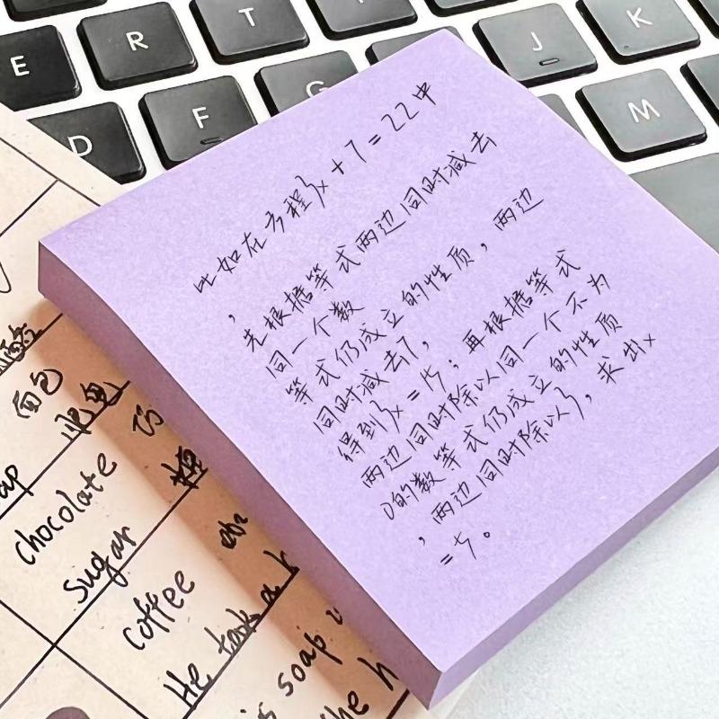 Neon Color 3 By 3 Inch Detachable Sticky Notes Memo Pad For Students Daily Reminder