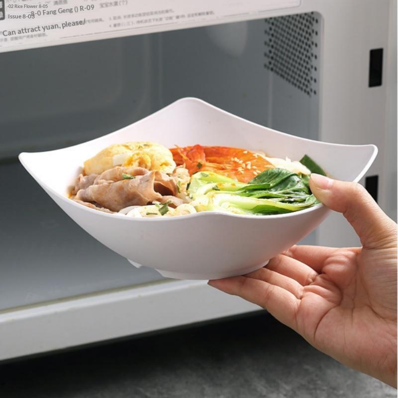 4 Bucăți Boluri din Plastic pentru Salată Calitate Premium Boluri Multifuncționale Pentru Fructe Legume Gustări Mic Dejun Utilizare în Restaurant Cafenea