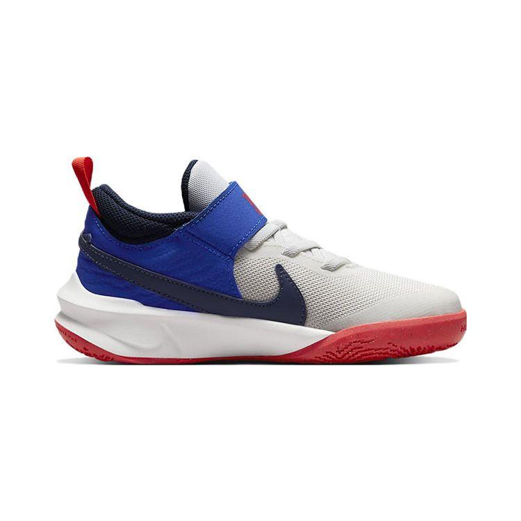 Детские кроссовки Nike Team Hustle D10 PS White Game Royal Summit — фото 2