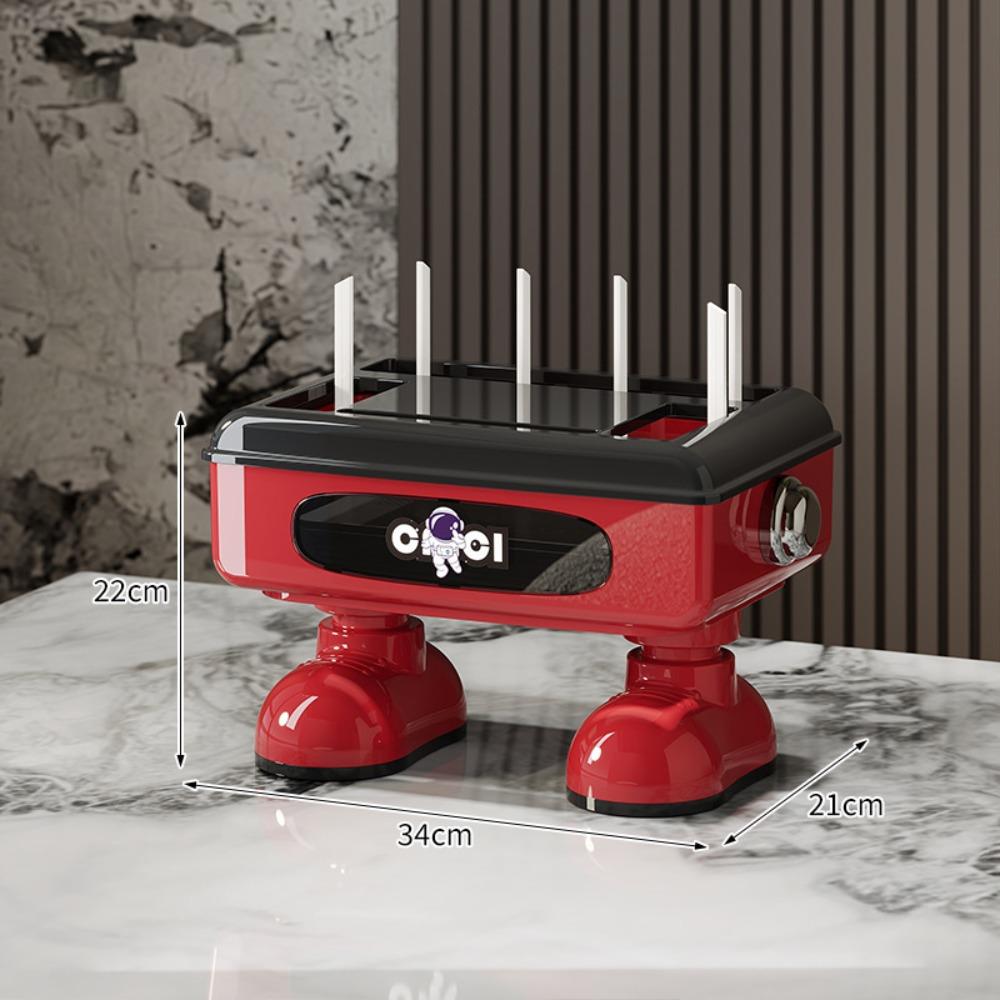 

Мультяшный ящик для хранения Wi-Fi роутера, декоративный ящик для организации кабелей, скрытая полка для удлинителя, бытовой Red-1 Layer