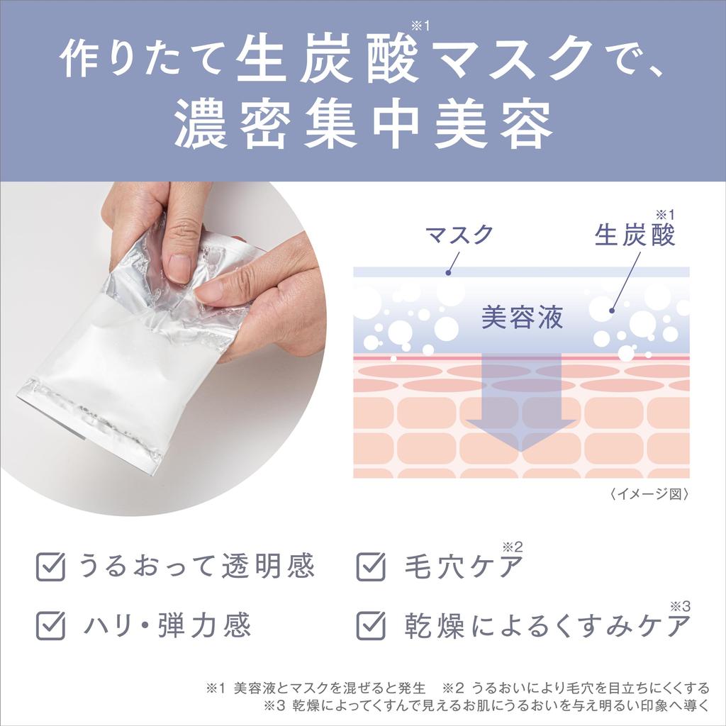 Sana Glassoon Gluta Bright VC Condensed Soda Face Carbonated Vitamin Glutathione Mask, Mask, Mask, C,