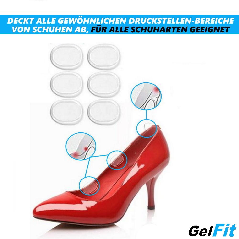 GelFit Shoe Insoles Set Shoe Gel Insoles Heel Cushion Pad Heel 14-pcs