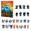 Acrylic Dragon Hanging Ornaments Advent Calendars 2026, 24 Days Christmas Countdown Calendar with To Ornaments, Collectible Pendants for Kids, Adults