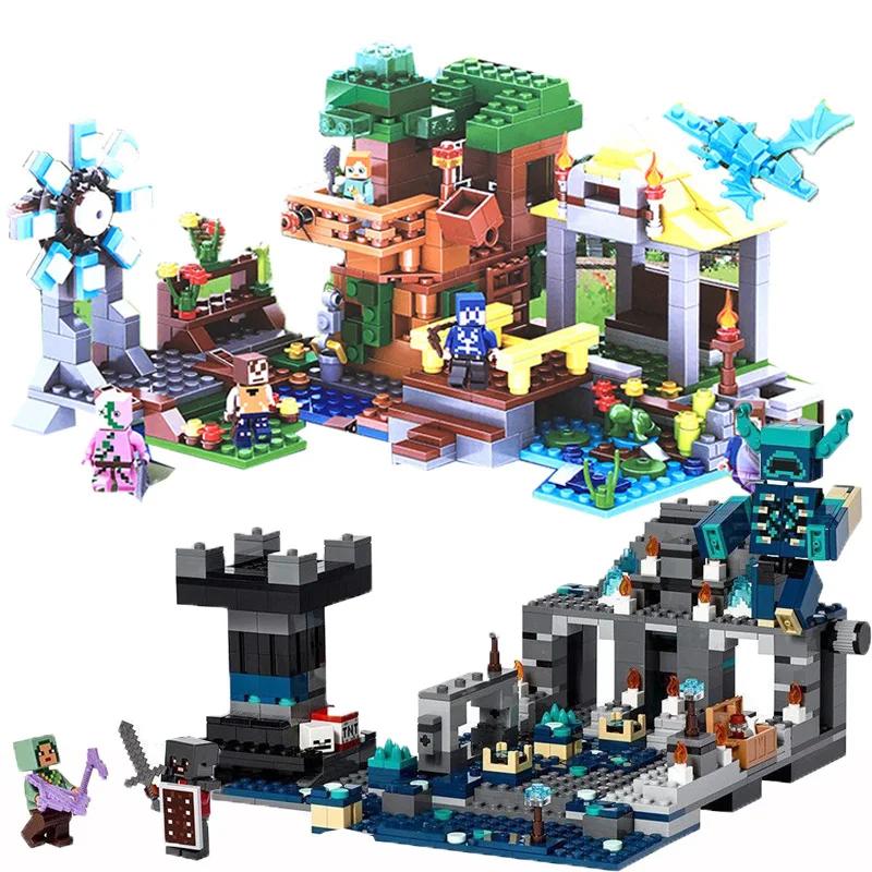 My Worlds Cross Whistle The Sword Outpost Compatible 21246 Dark World Building Brick Model Building Toy Kids Birthday Gift Toys