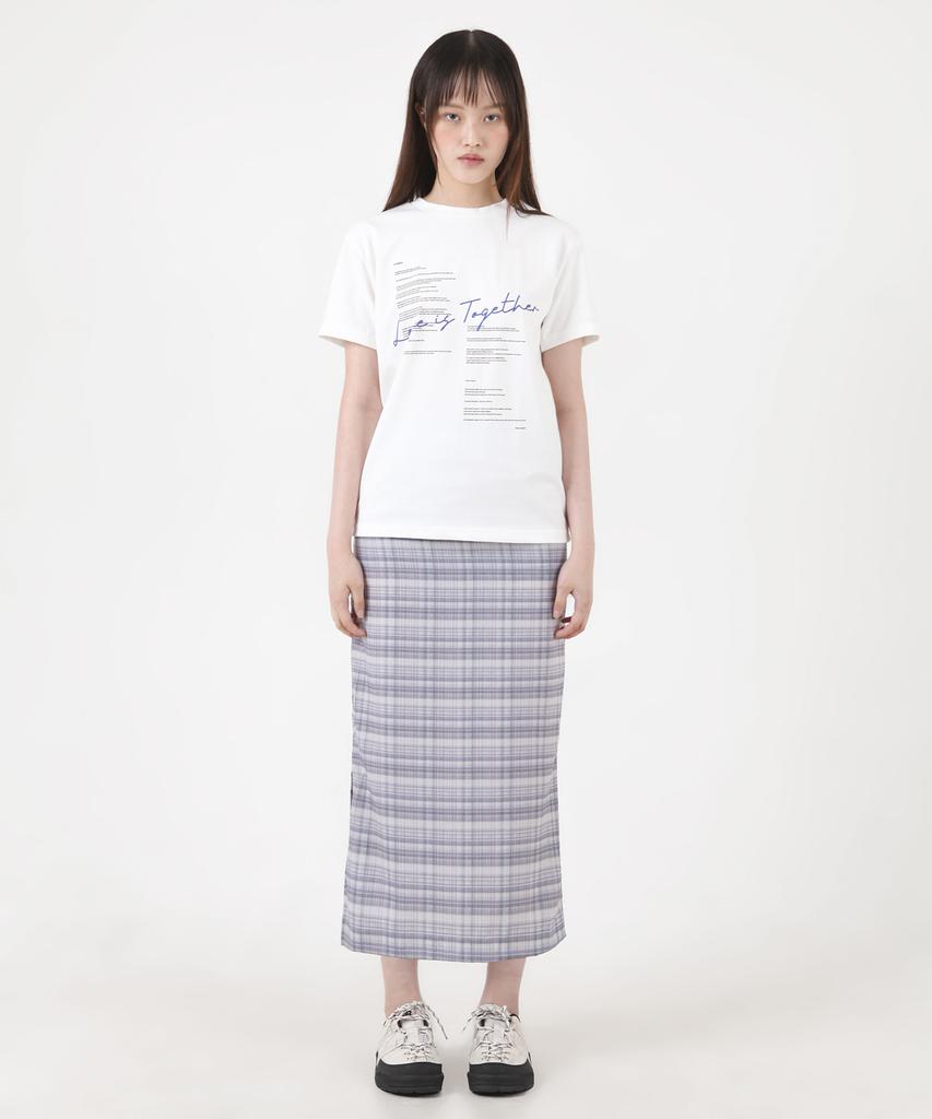 Catharsis Check Pattern Long Skirt Black One Size