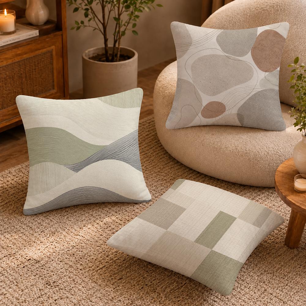 Nordic Natural Texture Cushion Cover Shortplush Cushion Cover Pillowcase Suitable For Sofas Bedrooms And Home Decor