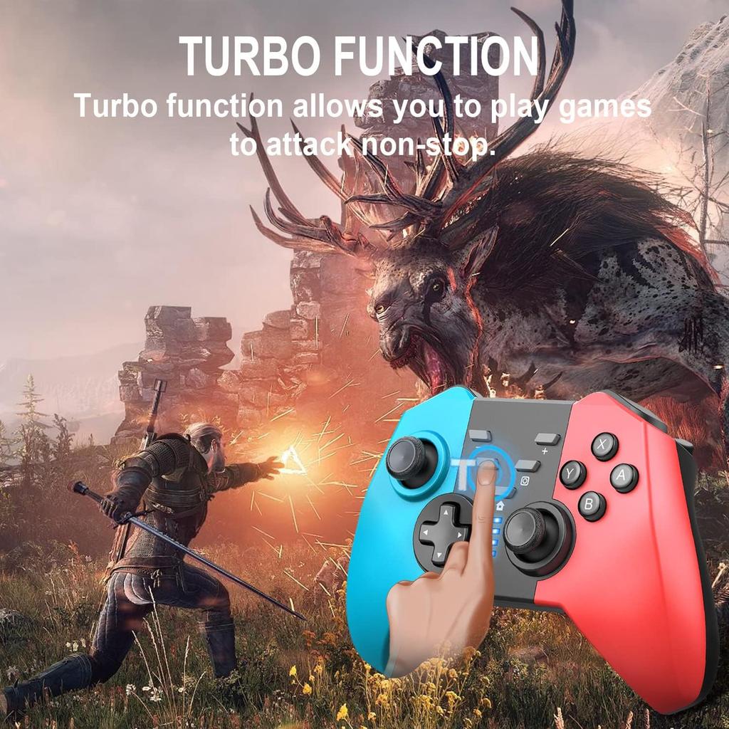 Wireless Switch Controller for Nintendo Switch/Switch Lite/Switch OLED/PC Window Game