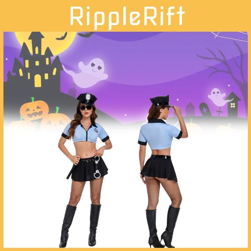 Costume Police Sexy For Women Halloween Roleplay Cop Uniform Outfit Lingerie