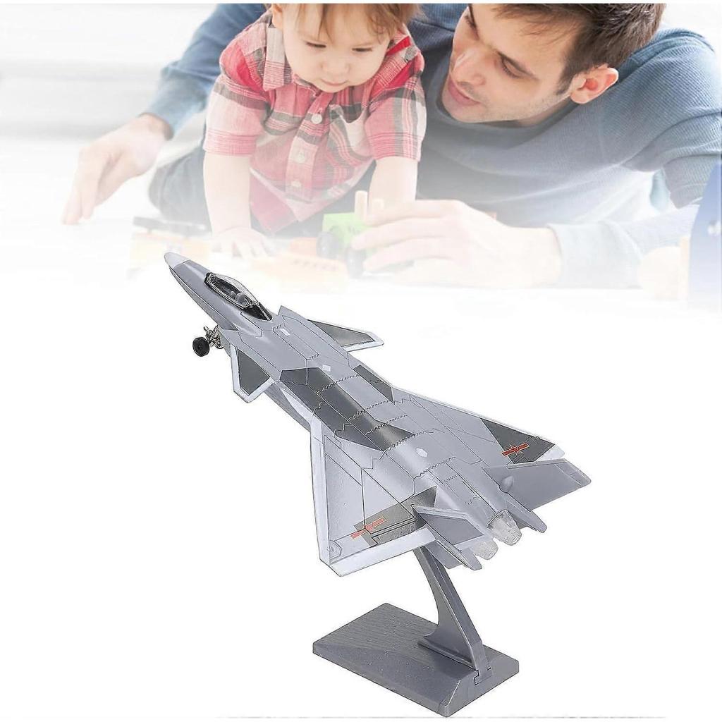 Fighter Aircraft Toy, Alloy Simulated Pull Back Exquisite Fighter Aircraft Model for Amateur for Bedroom (Black)