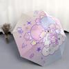 1pc Little Twin Stars Pastel Artwork Umbrella with Plastic Handle, Suitable for All Seasons Outdoor YUSAN467