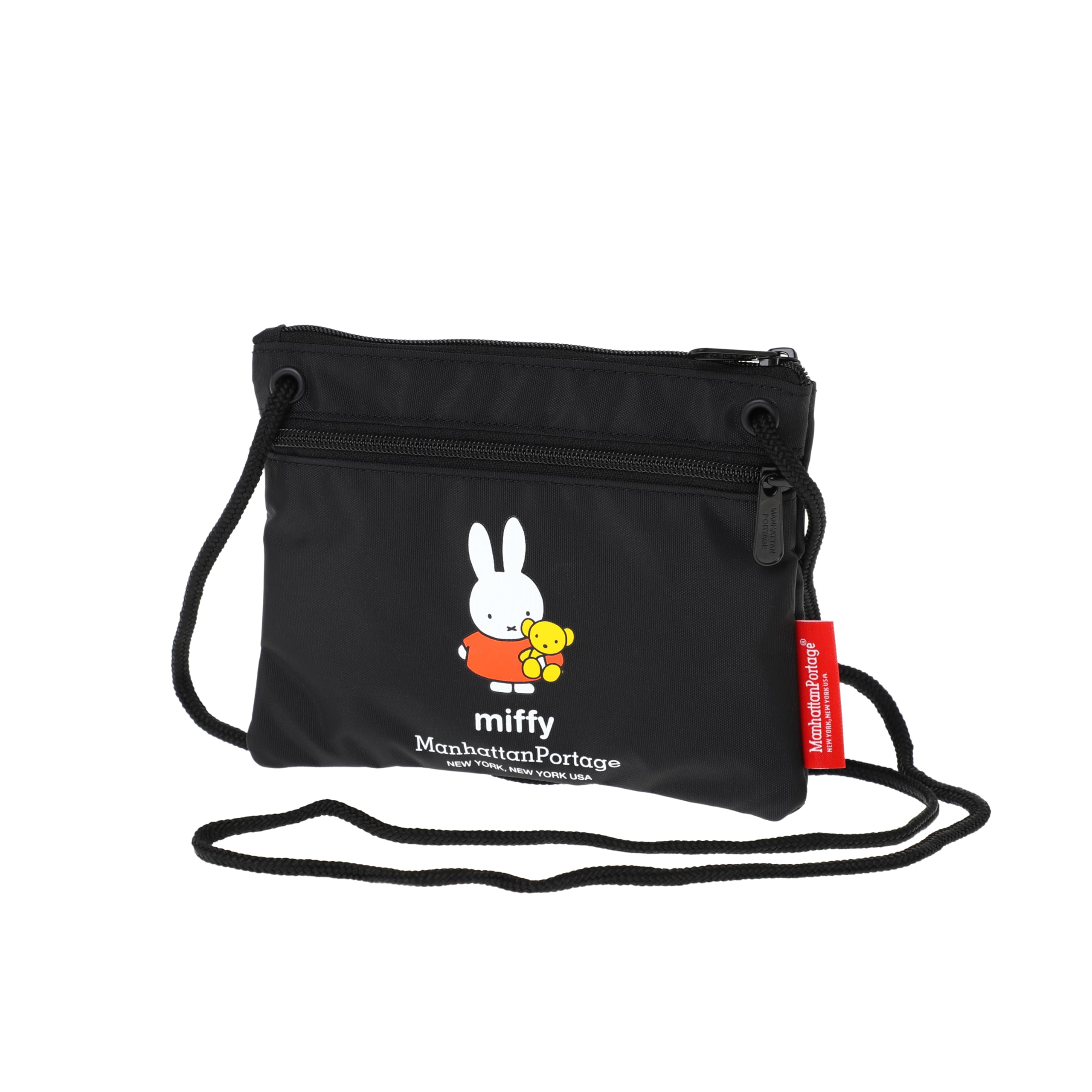 Косметичка с двойной молнией miffy 70-летие ЧЕРНЫЙ