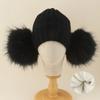 Kids Winter Warm Knitted Set Pom‑pom Hat Scarf Gloves 3‑Pcs Set Or Single Beanie Hat Windproof Ear Protection For Boys Girls Cold Weather Outdoor