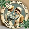Vintage Nurse Heart Metal Sign - Engraved Wall Art for Home, Cafes & Medical Decor